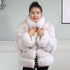 Winter women's Jacket Real Fox fur coat Stand Collar high street Coat real Fox Fur jackets women's coats in promotion WGLUVF FUR